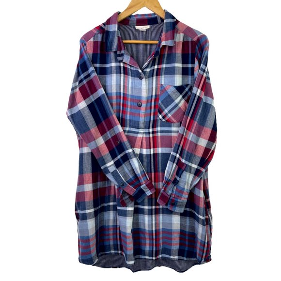 Cannon River Blue Shirt Dress Size: XL - Picture 1 of 4